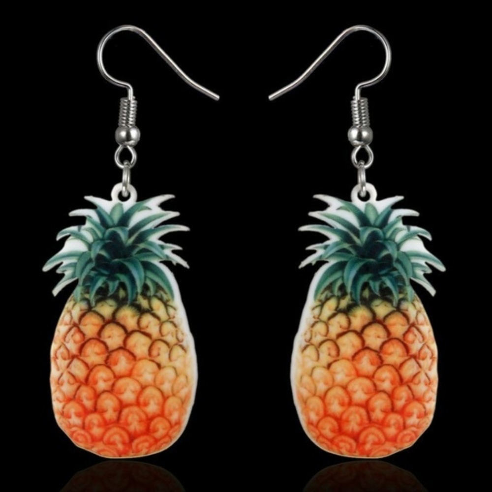 Pineapple Earrings - Picture 4 of 7